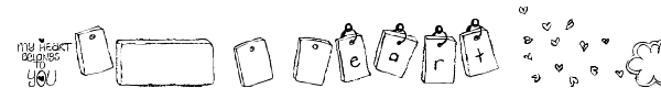 MTF I Heart Sketches font preview